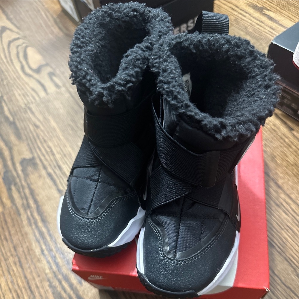 Nike Flex Advance Winter Snow Black Boots Toddler Size 11C